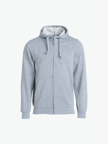 Clique Basic Hoody Full Zip - Grijsmelange Hoodie Clique XS