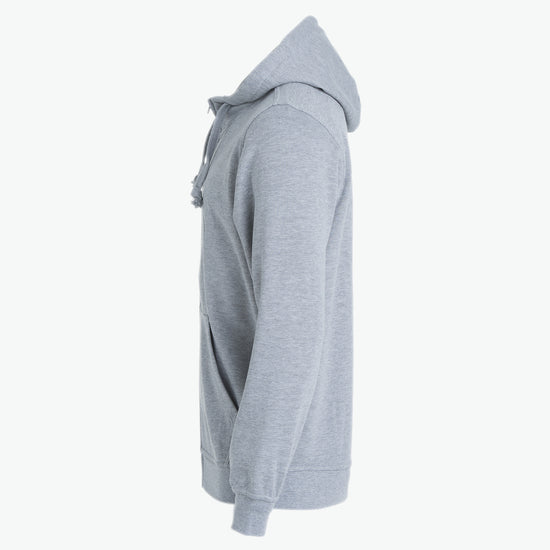 Clique Basic Hoody Full Zip - Grijsmelange Hoodie Clique