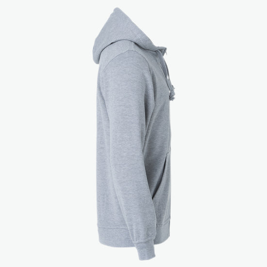 Clique Basic Hoody Full Zip - Grijsmelange Hoodie Clique