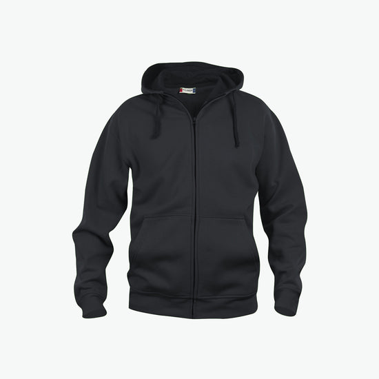 Clique Basic Hoody Full Zip - Zwart Hoodie Clique XS
