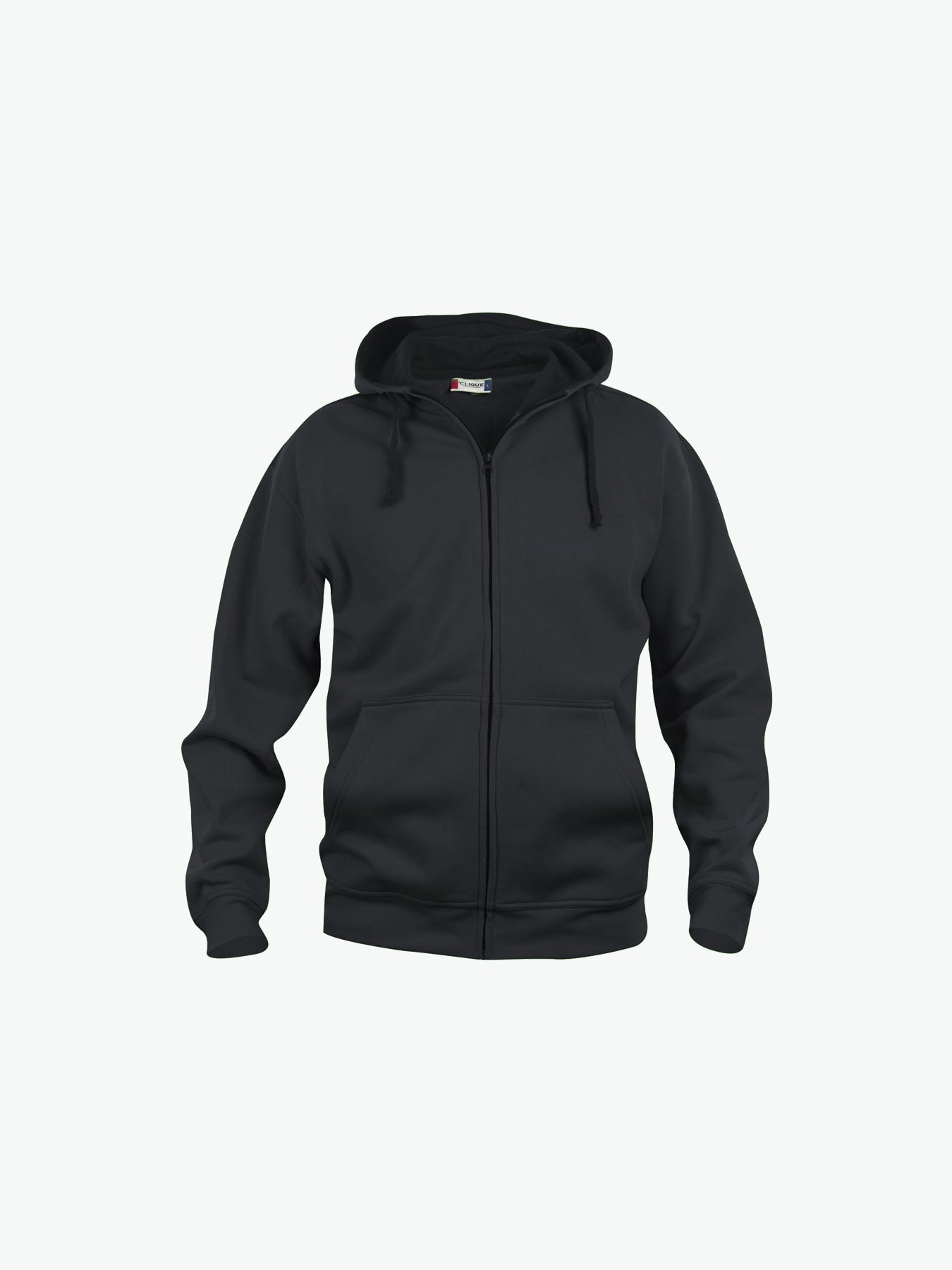 Clique Basic Hoody Full Zip - Zwart Hoodie Clique XS