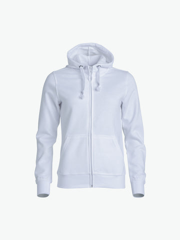 Clique Basic Hoody Full Zip Women - Wit Hoodie Women Clique XS