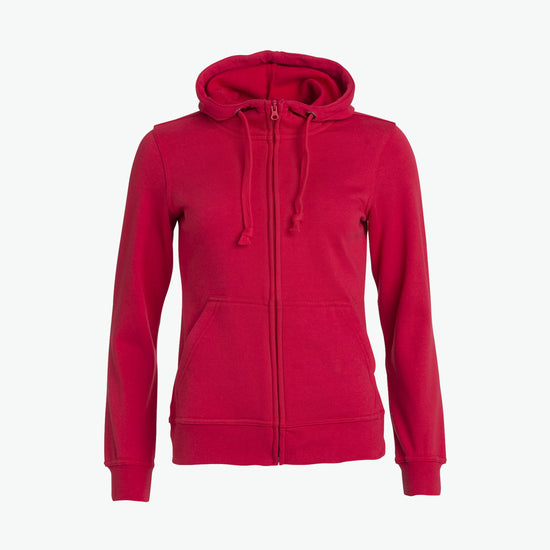 Clique Basic Hoody Full Zip Women - Rood Hoodie Women Clique XS