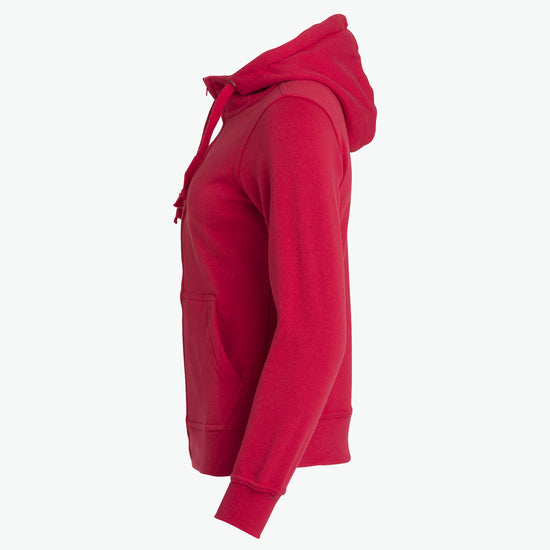 Clique Basic Hoody Full Zip Women - Rood Hoodie Women Clique