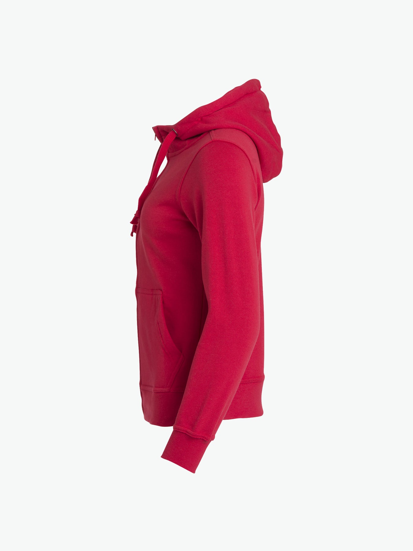 Clique Basic Hoody Full Zip Women - Rood Hoodie Women Clique