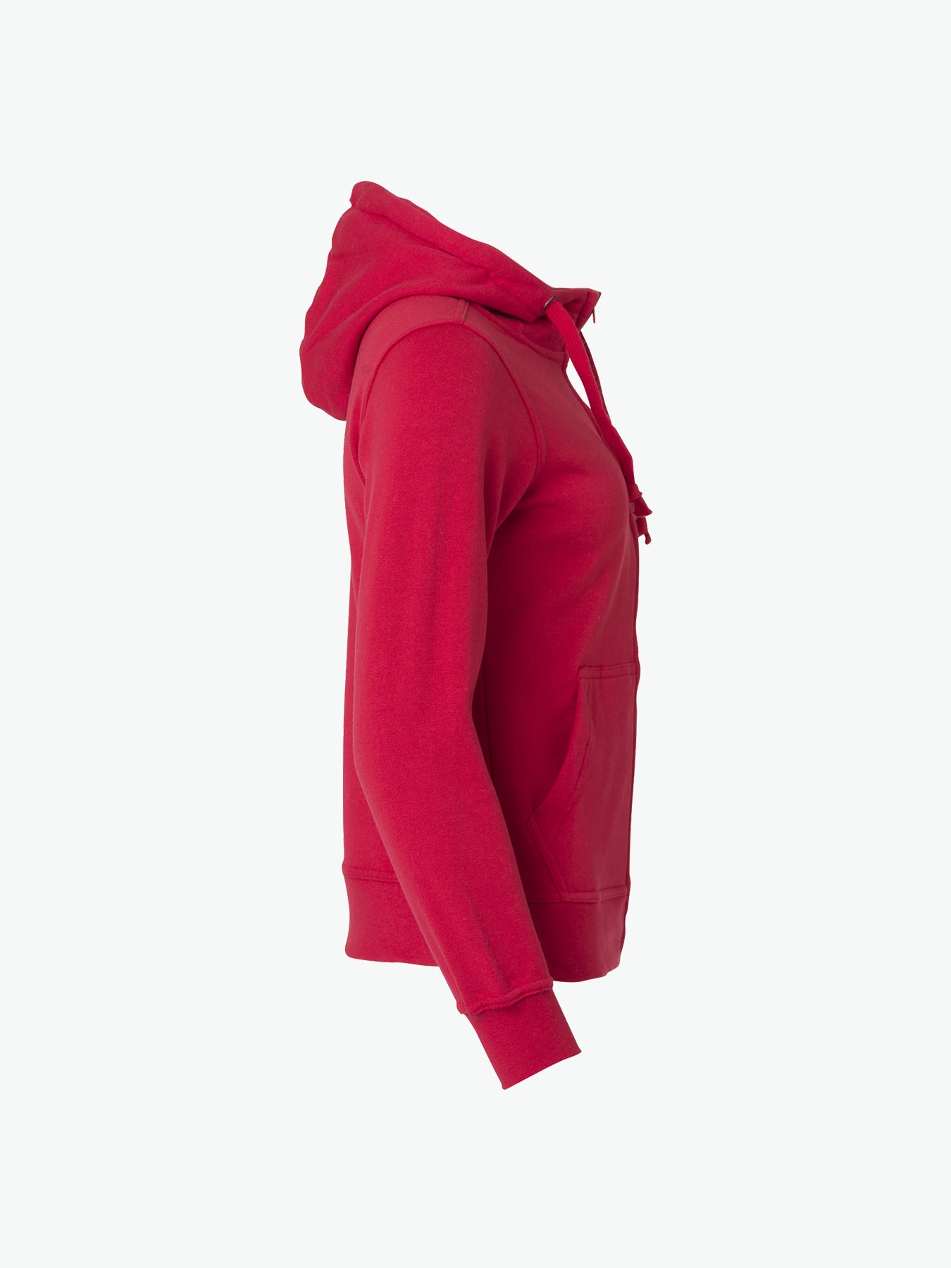 Clique Basic Hoody Full Zip Women - Rood Hoodie Women Clique