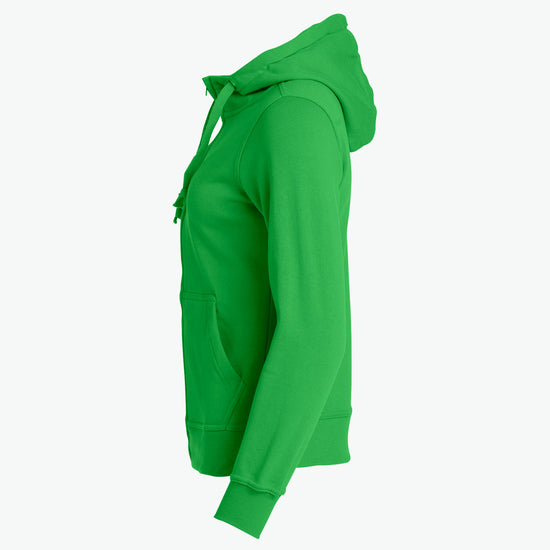 Clique Basic Hoody Full Zip Women - Appelgroen Hoodie Women Clique