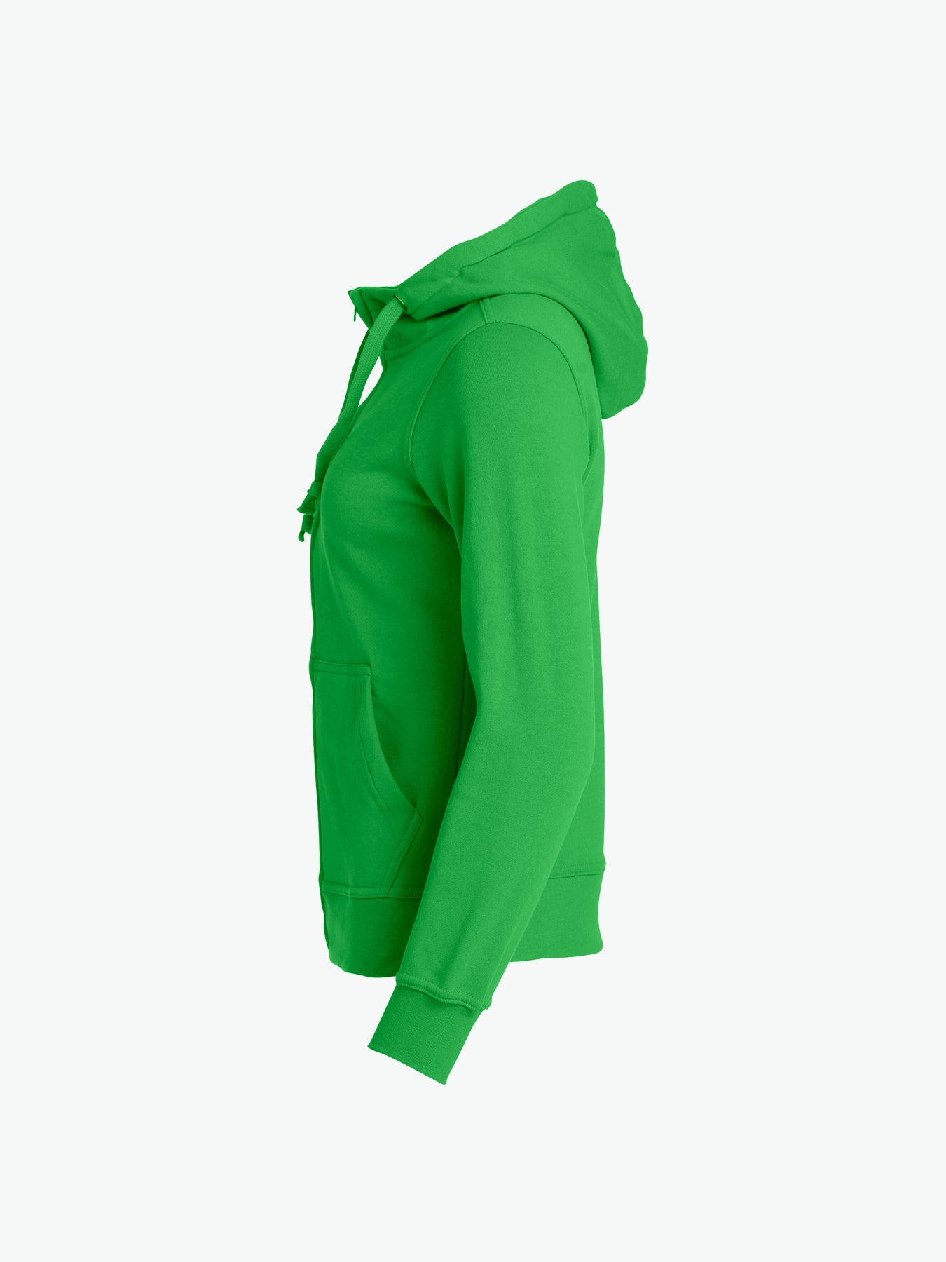 Clique Basic Hoody Full Zip Women - Appelgroen Hoodie Women Clique