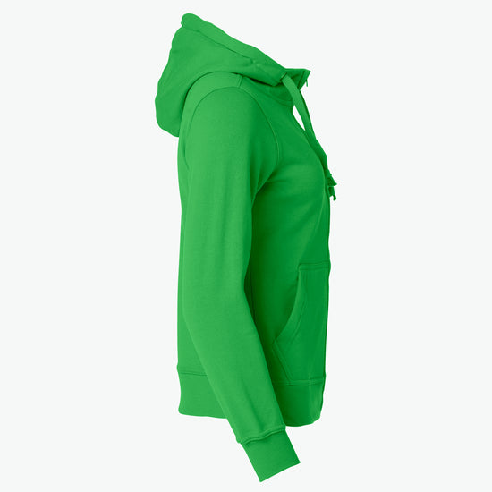 Clique Basic Hoody Full Zip Women - Appelgroen Hoodie Women Clique