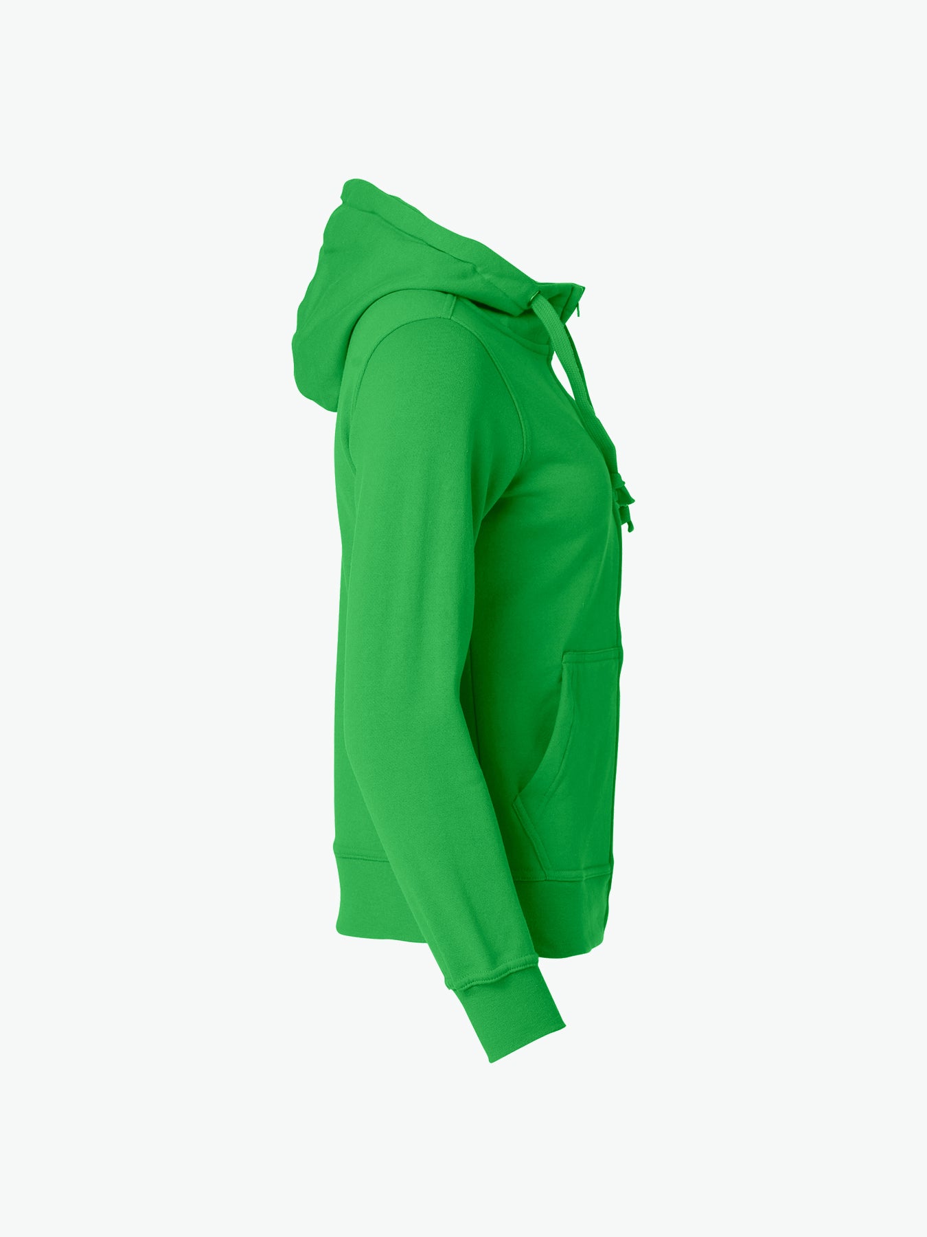 Clique Basic Hoody Full Zip Women - Appelgroen Hoodie Women Clique