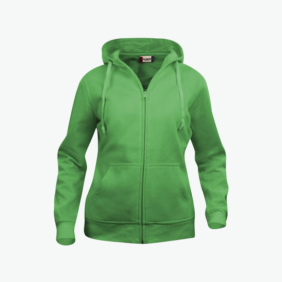 Clique Basic Hoody Full Zip Women - Appelgroen Hoodie Women Clique XS