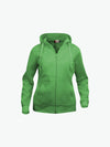 Clique Basic Hoody Full Zip Women - Appelgroen Hoodie Women Clique XS