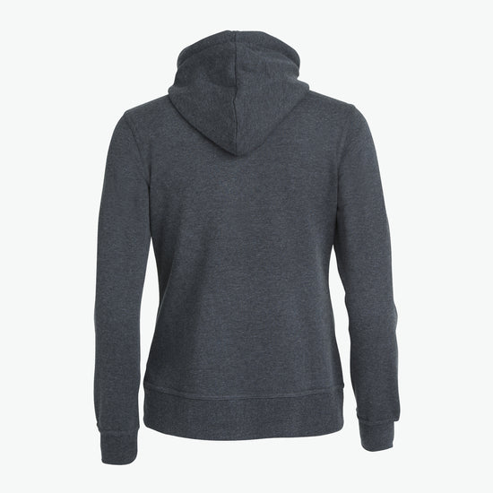 Clique Basic Hoody Full Zip Women - Antraciet Melange Hoodie Women Clique