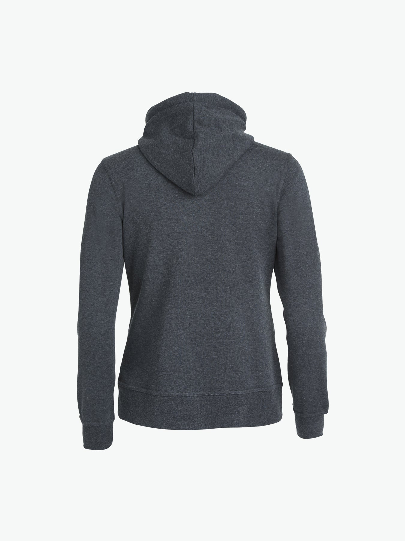 Clique Basic Hoody Full Zip Women - Antraciet Melange Hoodie Women Clique