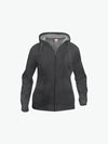 Clique Basic Hoody Full Zip Women - Antraciet Melange Hoodie Women Clique XS