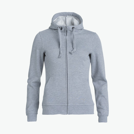 Clique Basic Hoody Full Zip Women - Grijsmelange Hoodie Women Clique XS