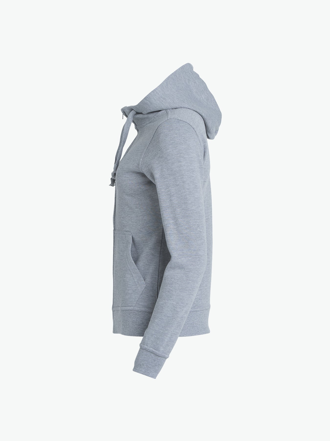 Clique Basic Hoody Full Zip Women - Grijsmelange Hoodie Women Clique