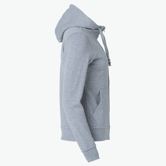 Clique Basic Hoody Full Zip Women - Grijsmelange Hoodie Women Clique