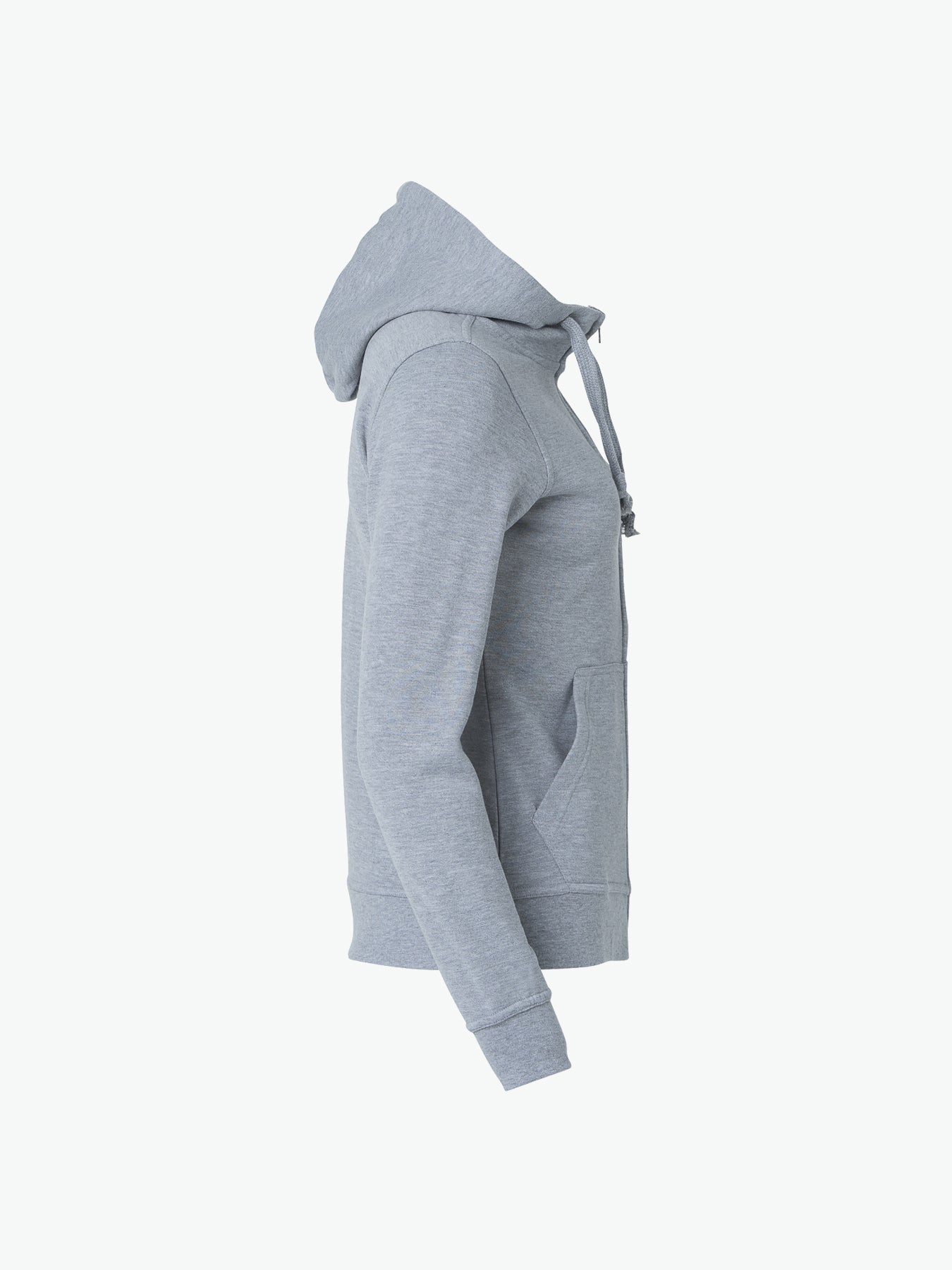 Clique Basic Hoody Full Zip Women - Grijsmelange Hoodie Women Clique