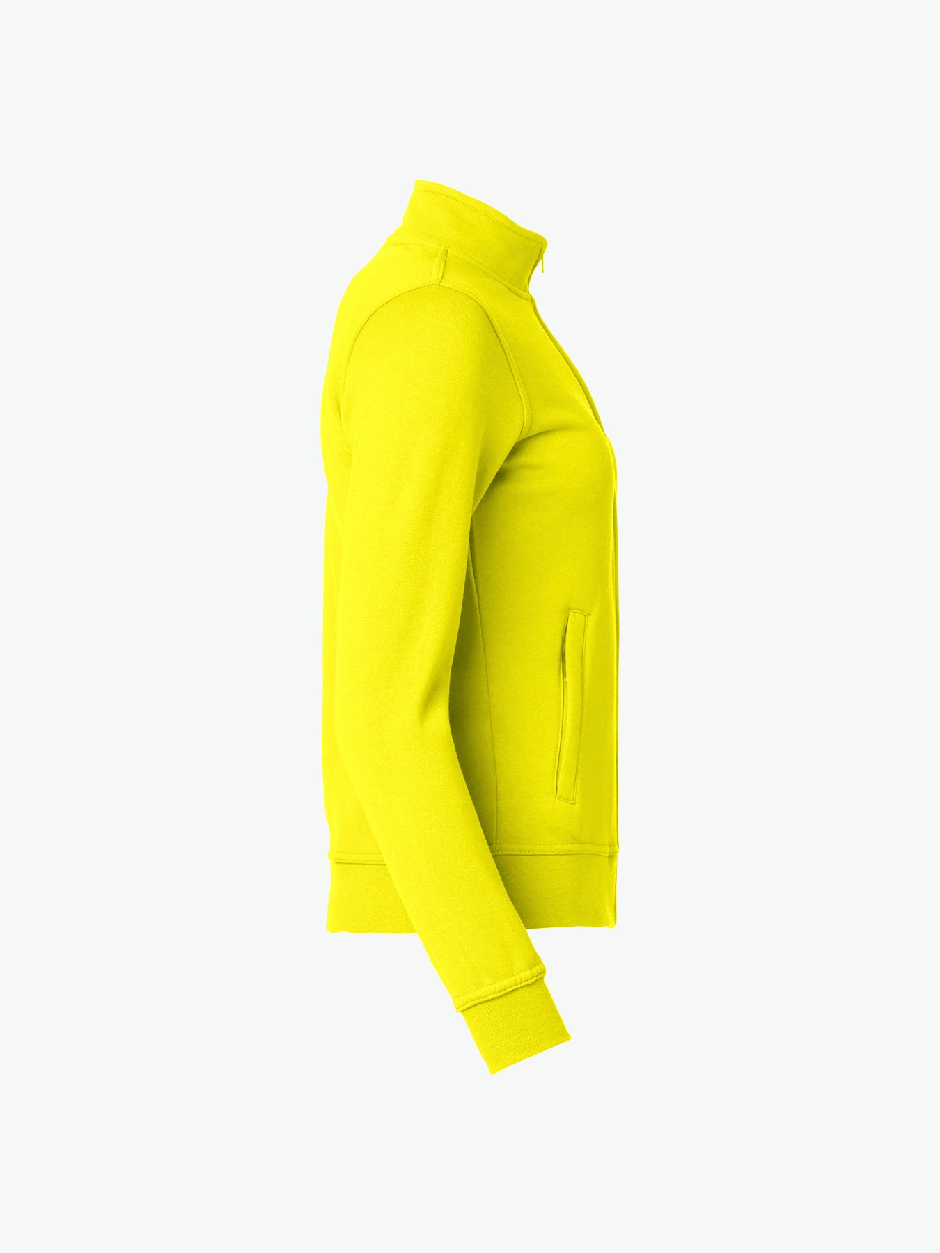 Clique Basic Cardigan Women - Signaalgeel Vest Dames Clique
