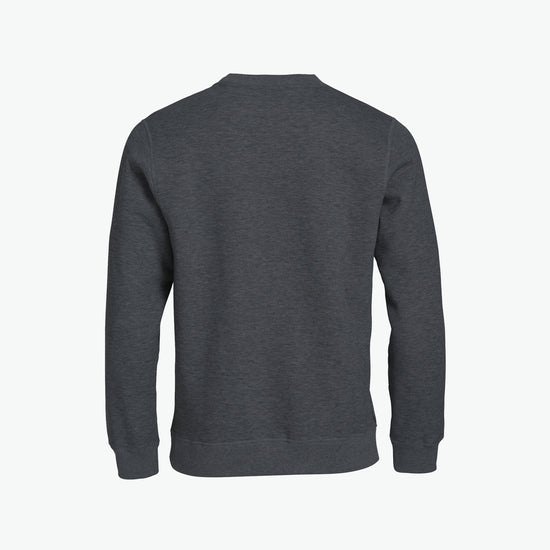 Clique Classic Roundneck - Antraciet Melange Sweater Clique