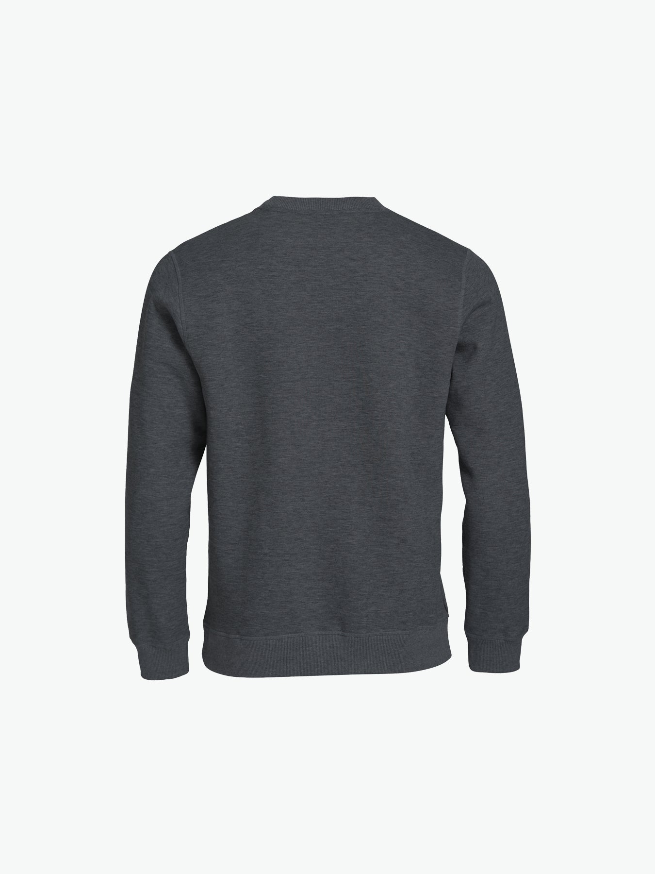 Clique Classic Roundneck - Antraciet Melange Sweater Clique