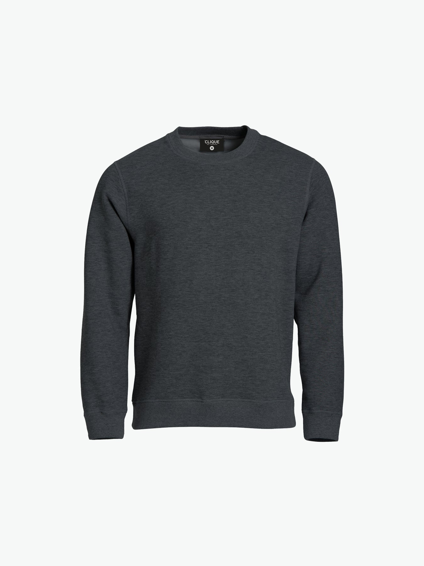 Clique Classic Roundneck - Antraciet Melange Sweater Clique XS