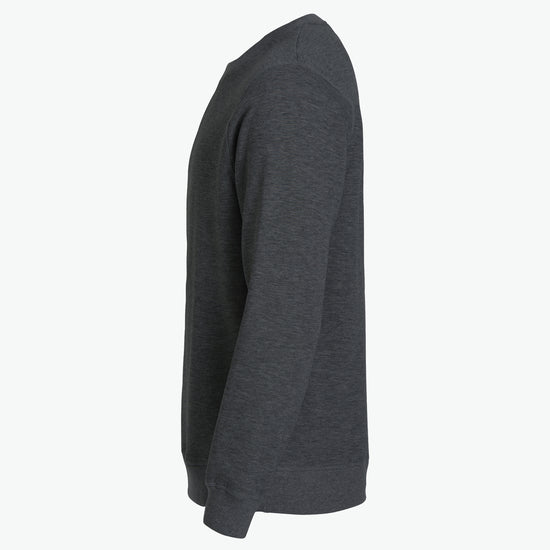 Clique Classic Roundneck - Antraciet Melange Sweater Clique