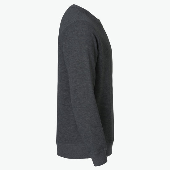 Clique Classic Roundneck - Antraciet Melange Sweater Clique