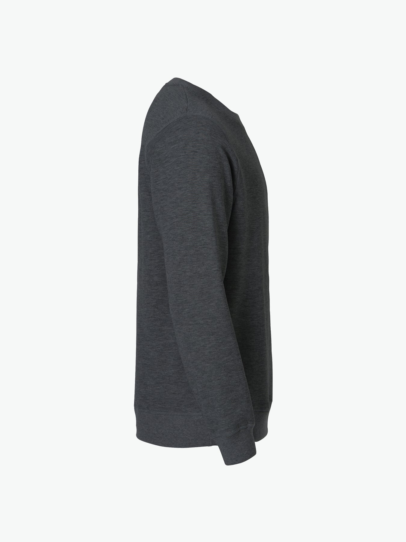 Clique Classic Roundneck - Antraciet Melange Sweater Clique