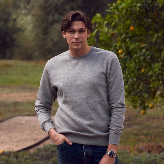 Clique Classic Roundneck - Groenmelange Sweater Clique