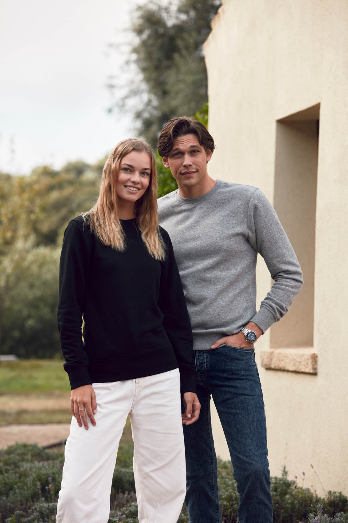 Clique Classic Roundneck - Groenmelange Sweater Clique
