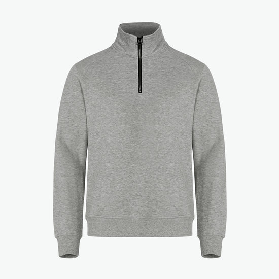 Clique Classic Half Zip - Grijsmelange Sweater Clique XS