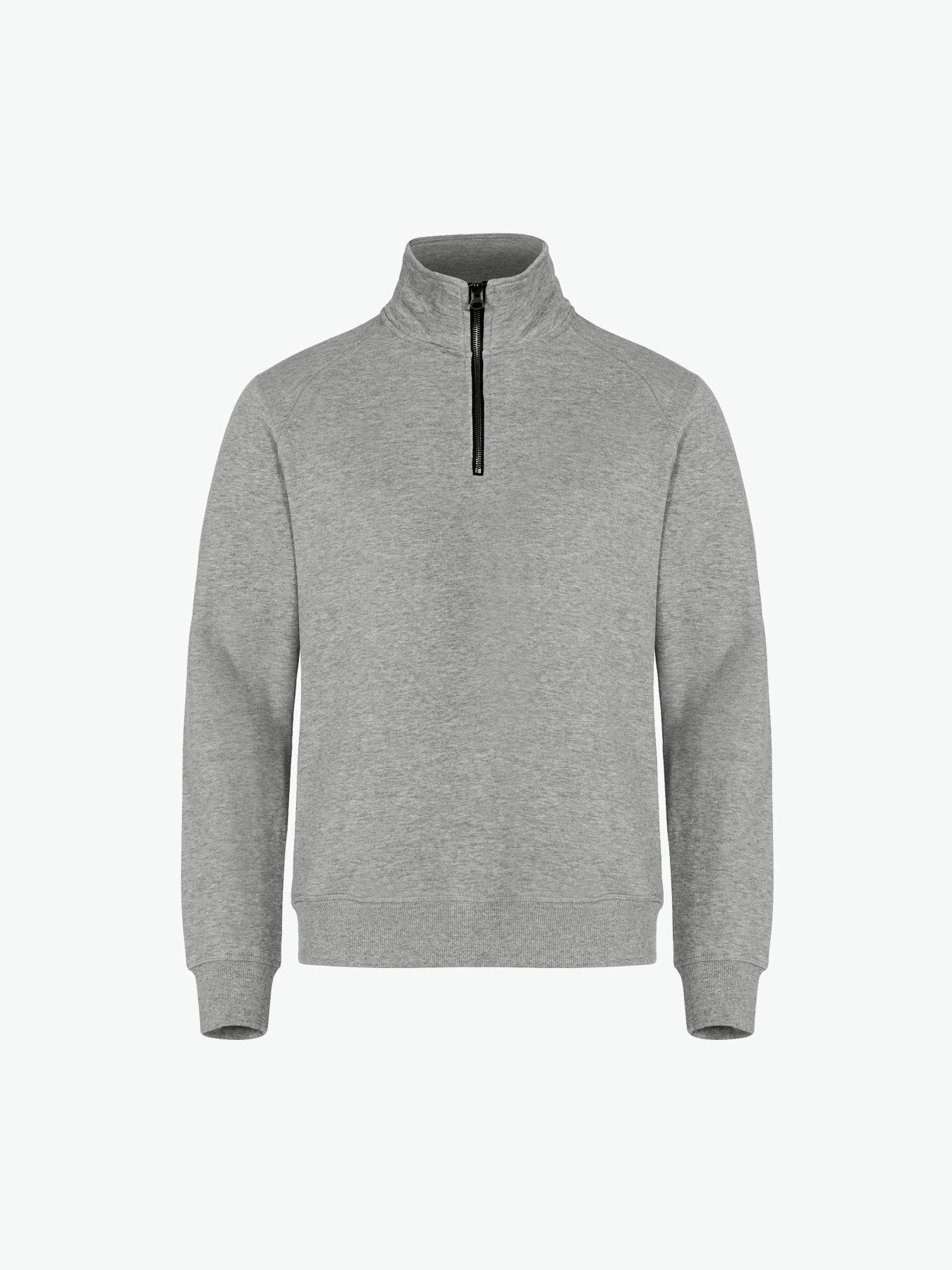 Clique Classic Half Zip - Grijsmelange Sweater Clique XS