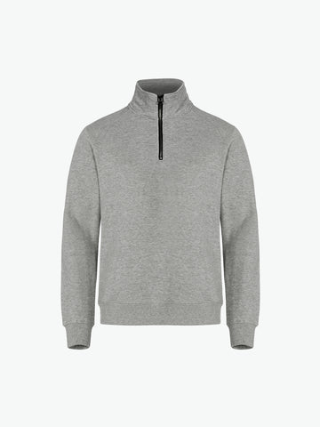 Clique Classic Half Zip - Grijsmelange Sweater Clique XS