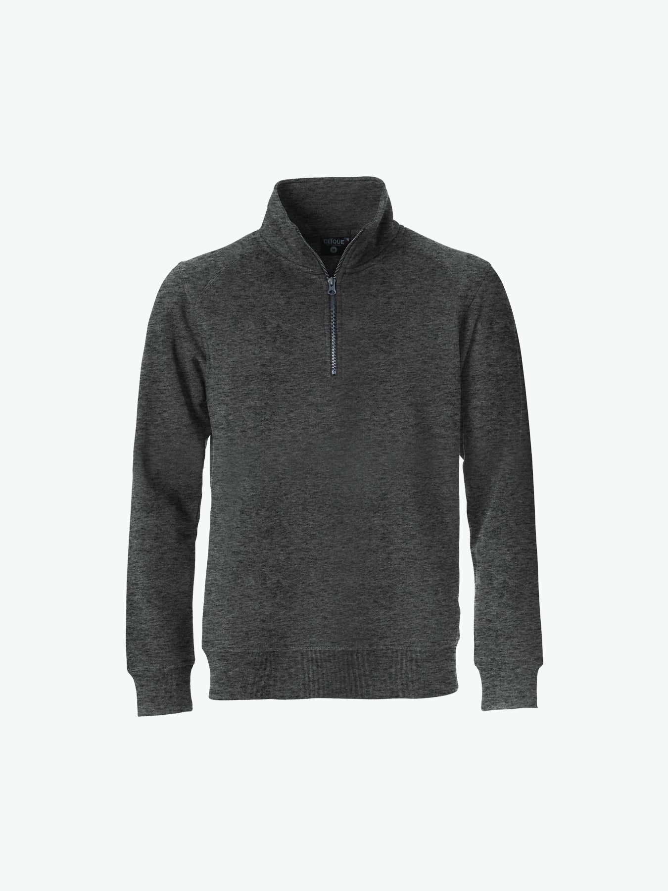 Clique Classic Half Zip - Antraciet Melange Sweater Clique XS