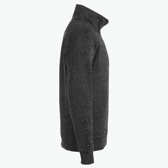 Clique Classic Half Zip - Antraciet Melange Sweater Clique