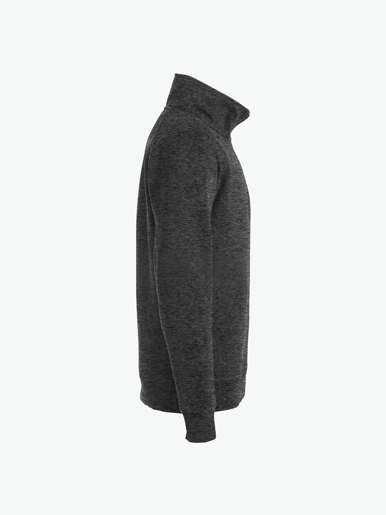 Clique Classic Half Zip - Antraciet Melange Sweater Clique