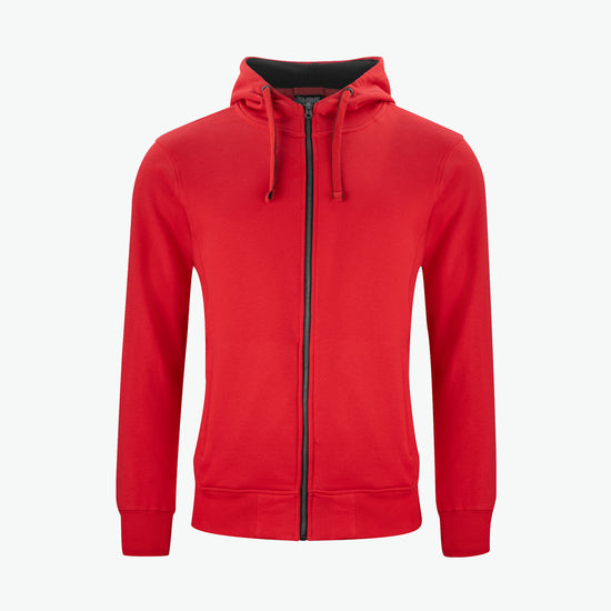 Clique Classic Hoody Full Zip - Rood Hoodie Clique XS