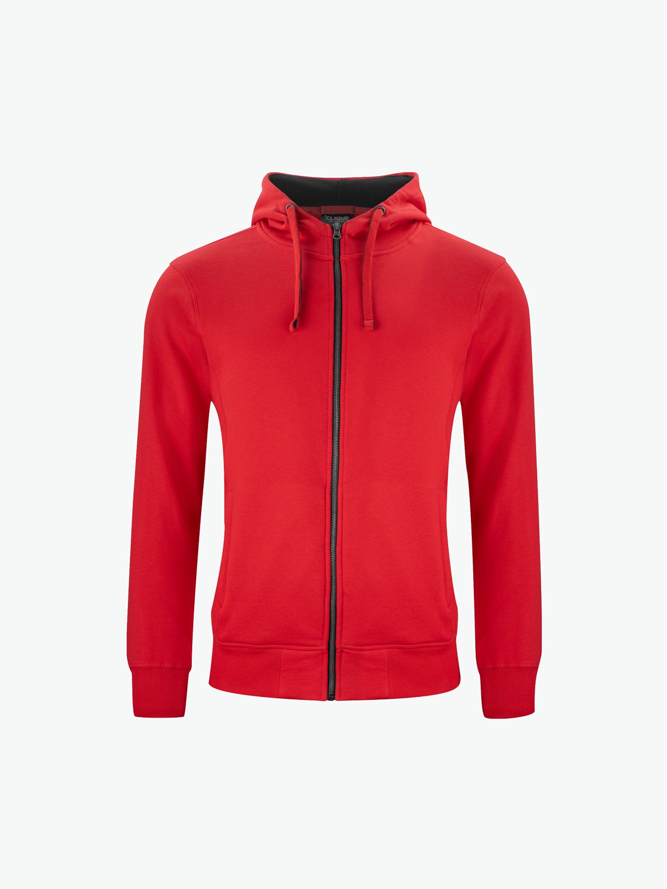 Clique Classic Hoody Full Zip - Rood Hoodie Clique XS