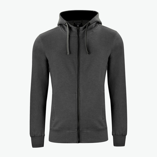 Clique Classic Hoody Full Zip - Antraciet Melange Hoodie Clique XS