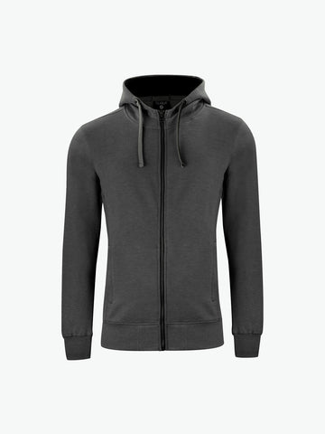 Clique Classic Hoody Full Zip - Antraciet Melange Hoodie Clique XS