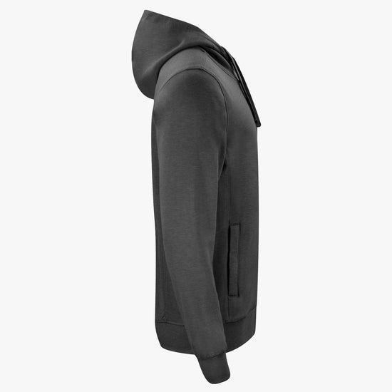 Clique Classic Hoody Full Zip - Antraciet Melange Hoodie Clique