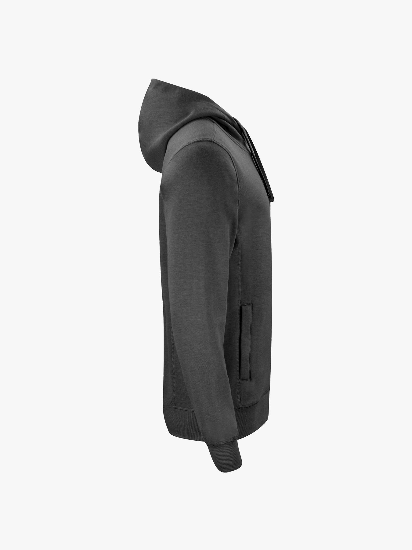 Clique Classic Hoody Full Zip - Antraciet Melange Hoodie Clique