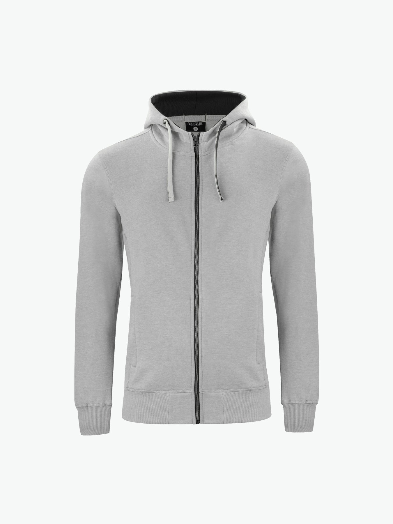 Clique Classic Hoody Full Zip - Grijsmelange Hoodie Clique XS