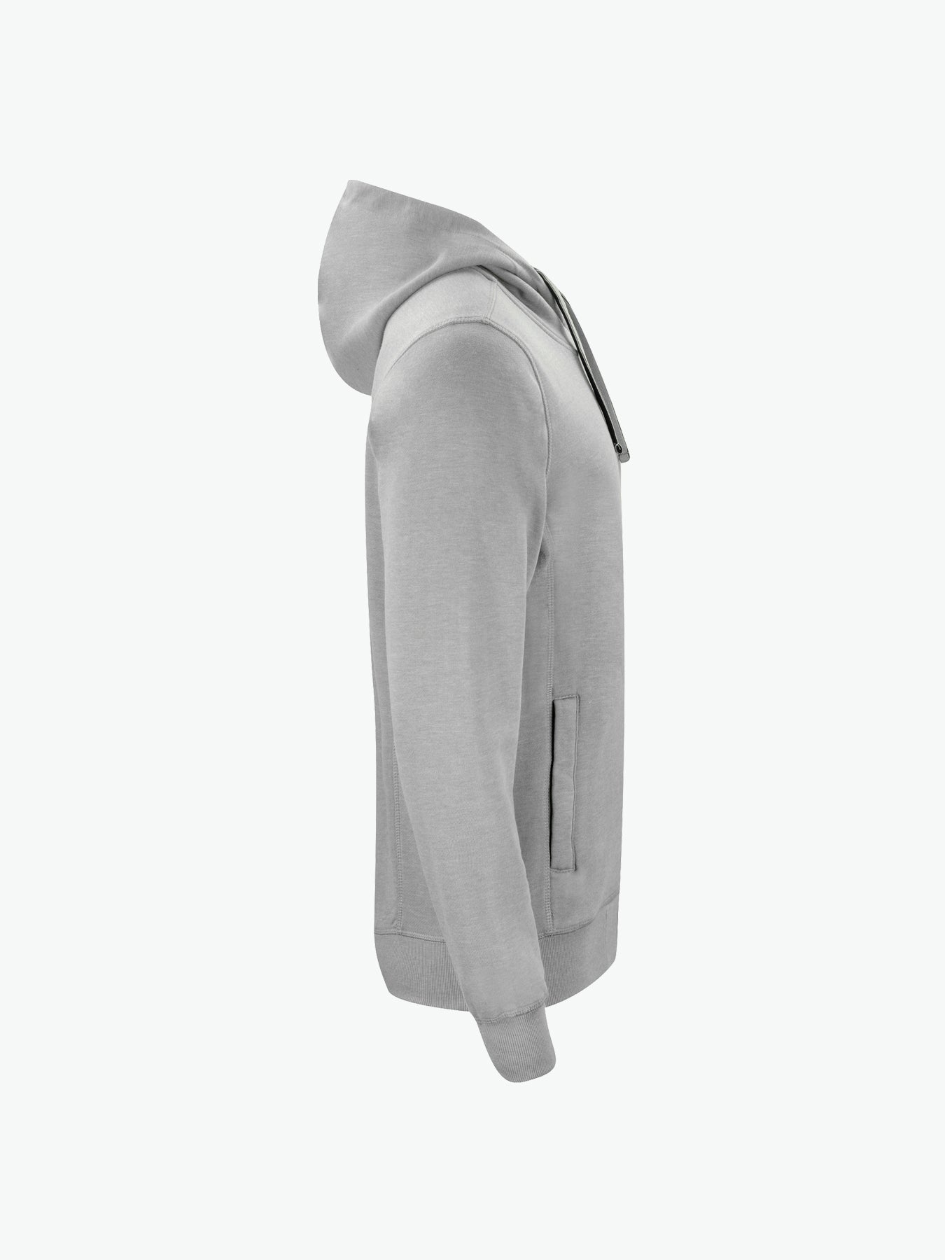 Clique Classic Hoody Full Zip - Grijsmelange Hoodie Clique