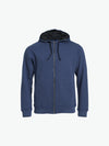 Clique Classic Hoody Full Zip - Blauwmelange Hoodie Clique XS