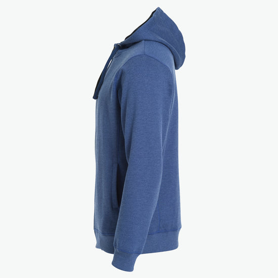 Clique Classic Hoody Full Zip - Blauwmelange Hoodie Clique