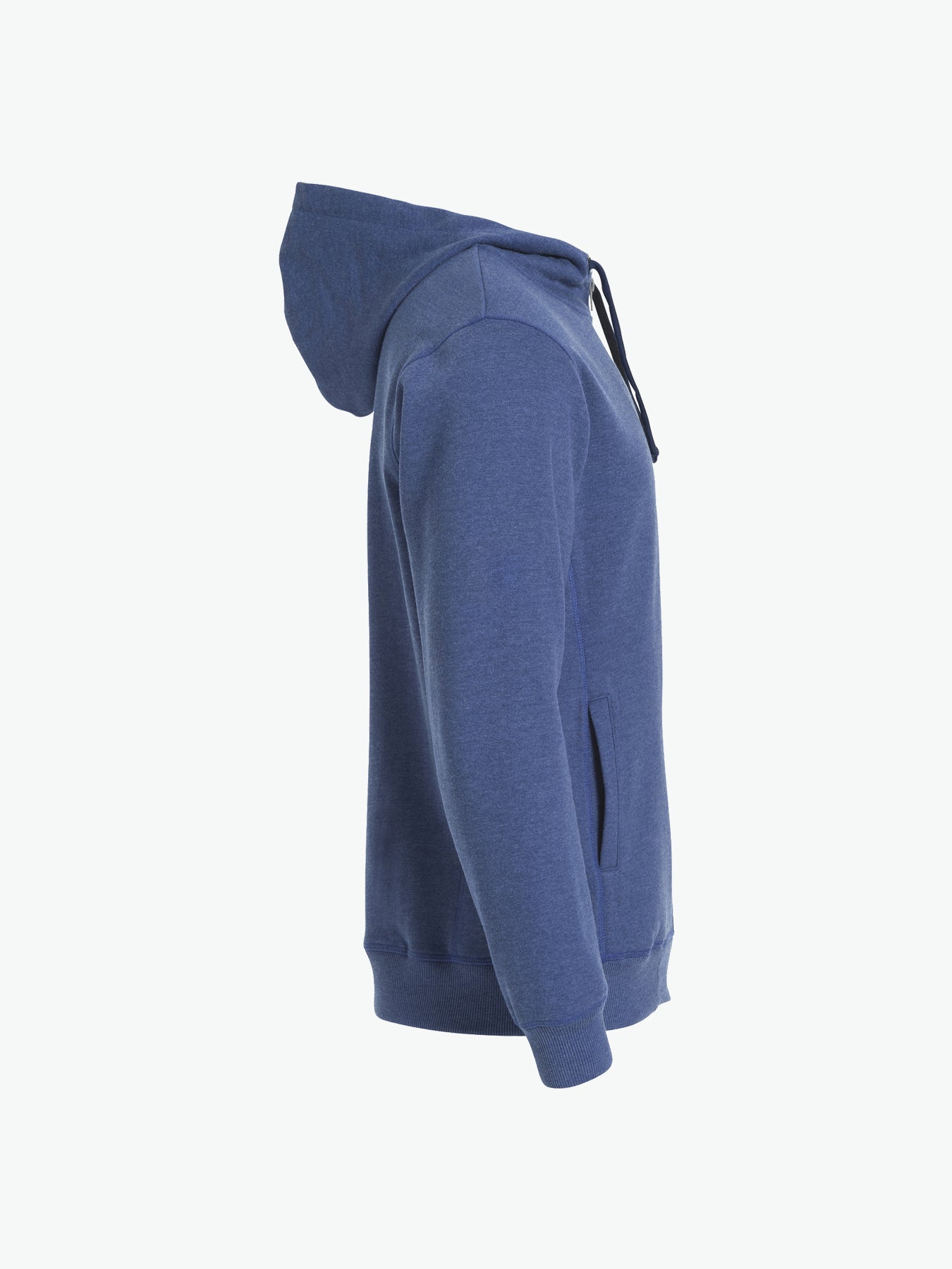 Clique Classic Hoody Full Zip - Blauwmelange Hoodie Clique
