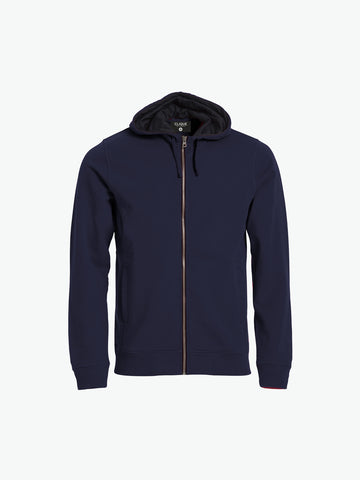 Clique Classic Hoody Full Zip - Dark Navy Hoodie Clique XS